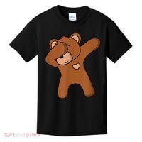 Bear Dancing DAB Bear Party Dancing Bear Teddy Kids T-Shirt thumb 0