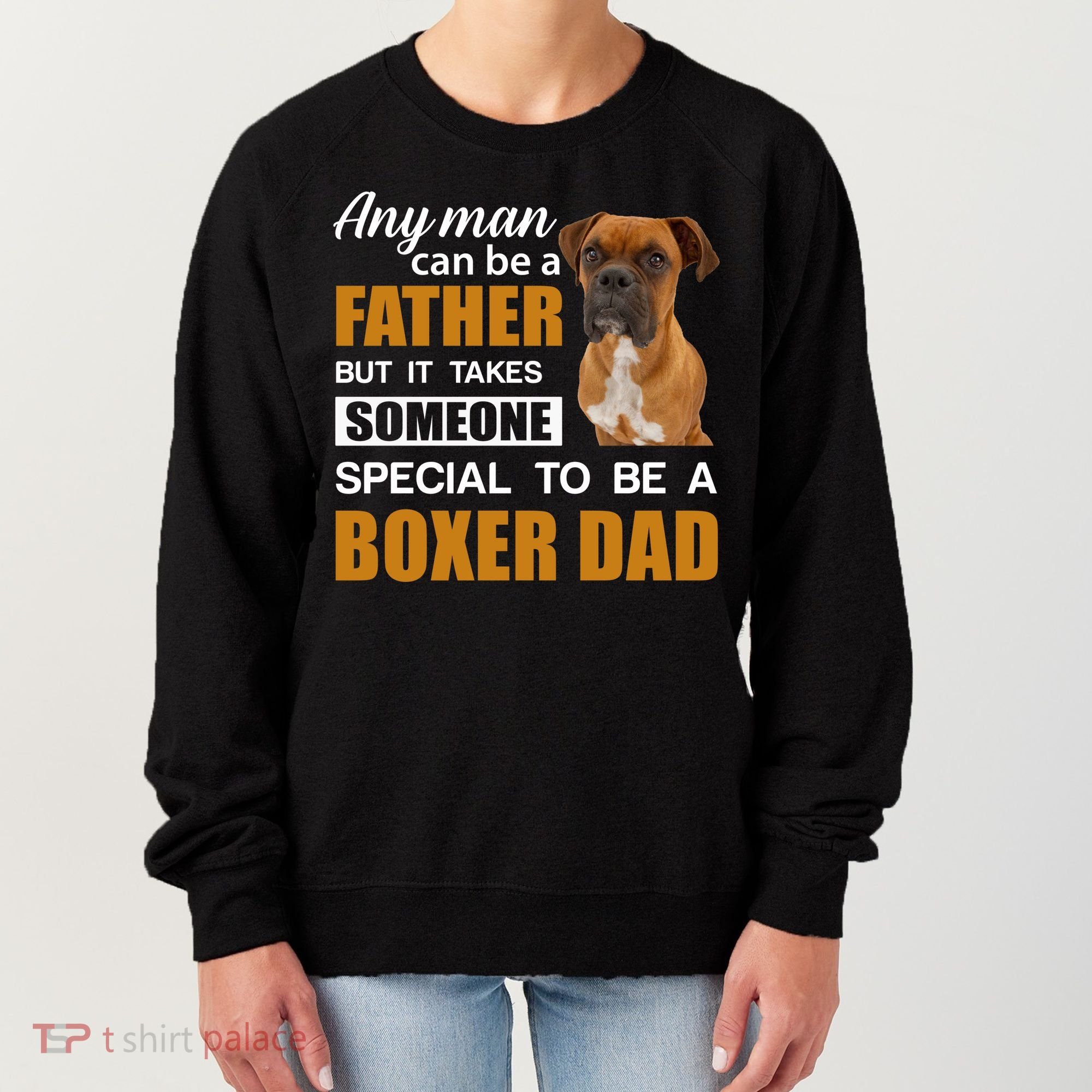 Boxer Dad Dog Lovers Fathers Day Women's Sweatshirt