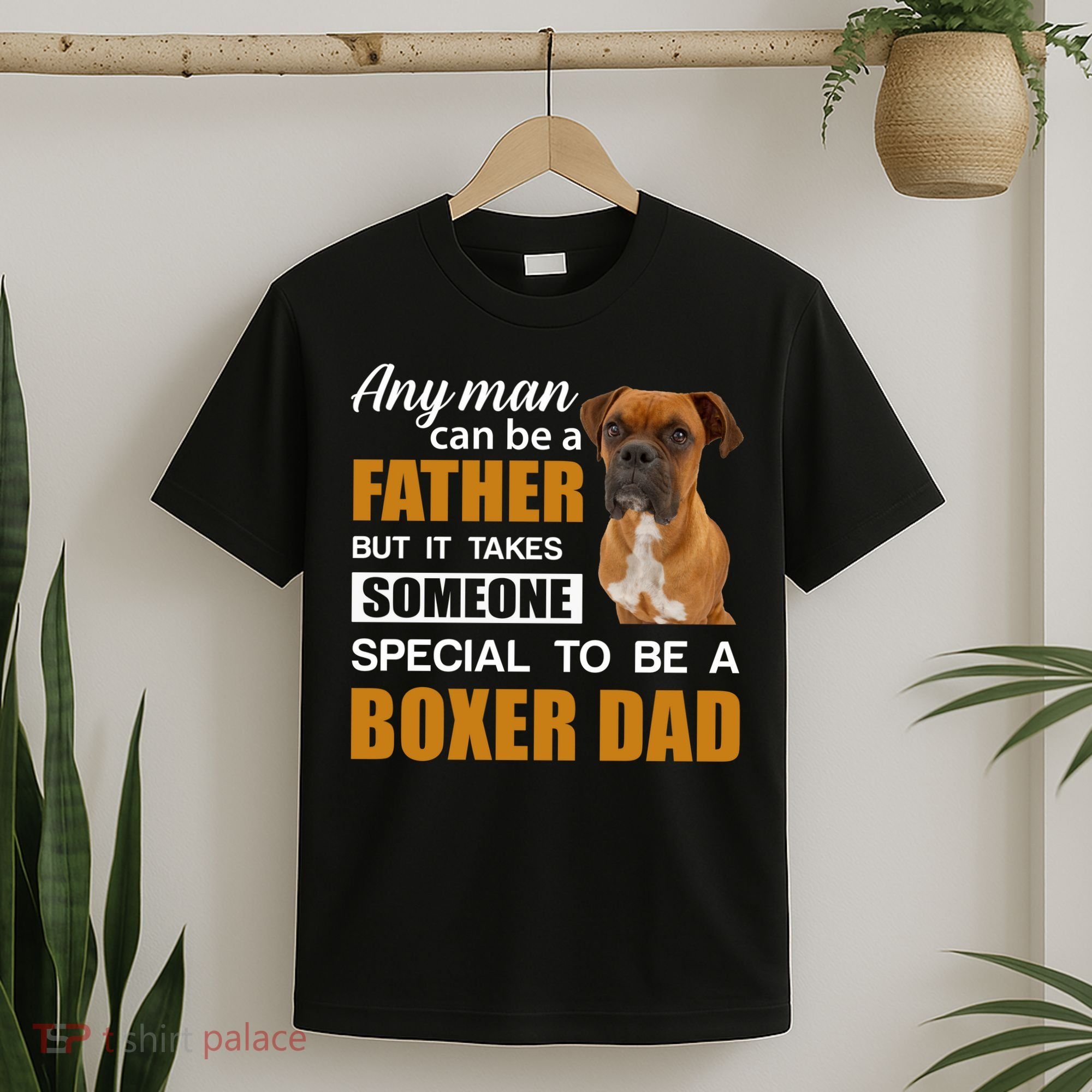 Boxer Dad Dog Lovers Fathers Day T-Shirt