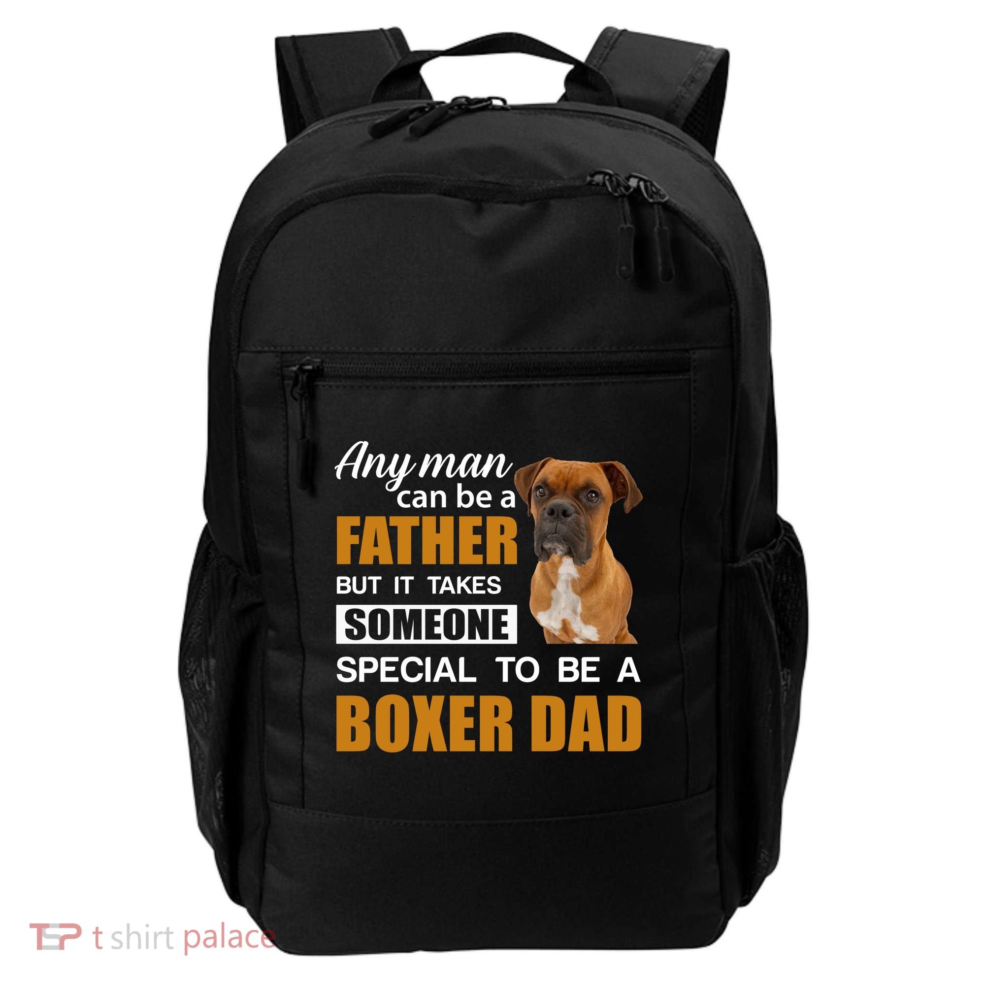 Boxer Dad Dog Lovers Fathers Day Backpack