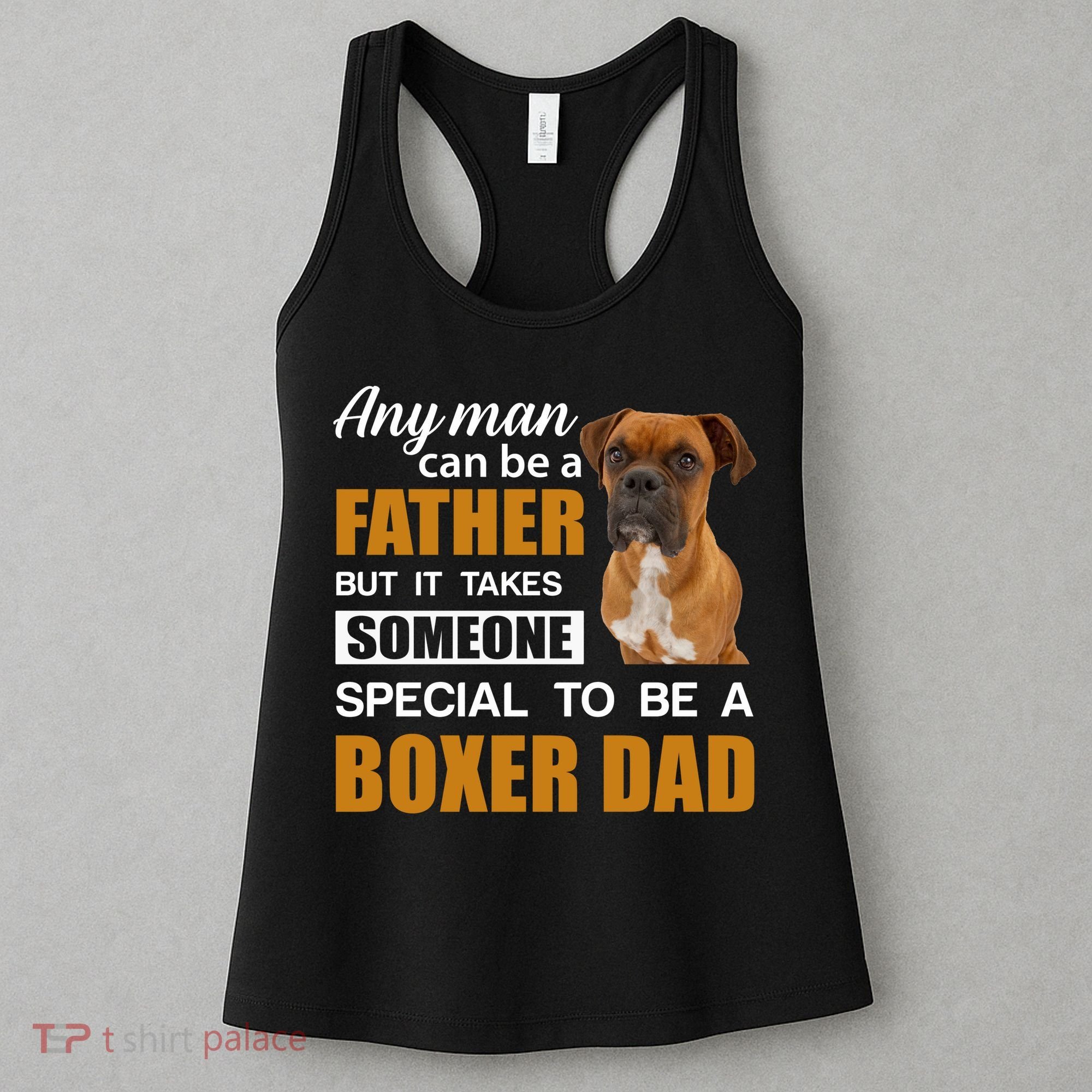 Boxer Dad Dog Lovers Fathers Day Women's Tank Top