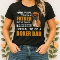 Boxer Dad Dog Lovers Fathers Day Women's T-Shirt thumb 2