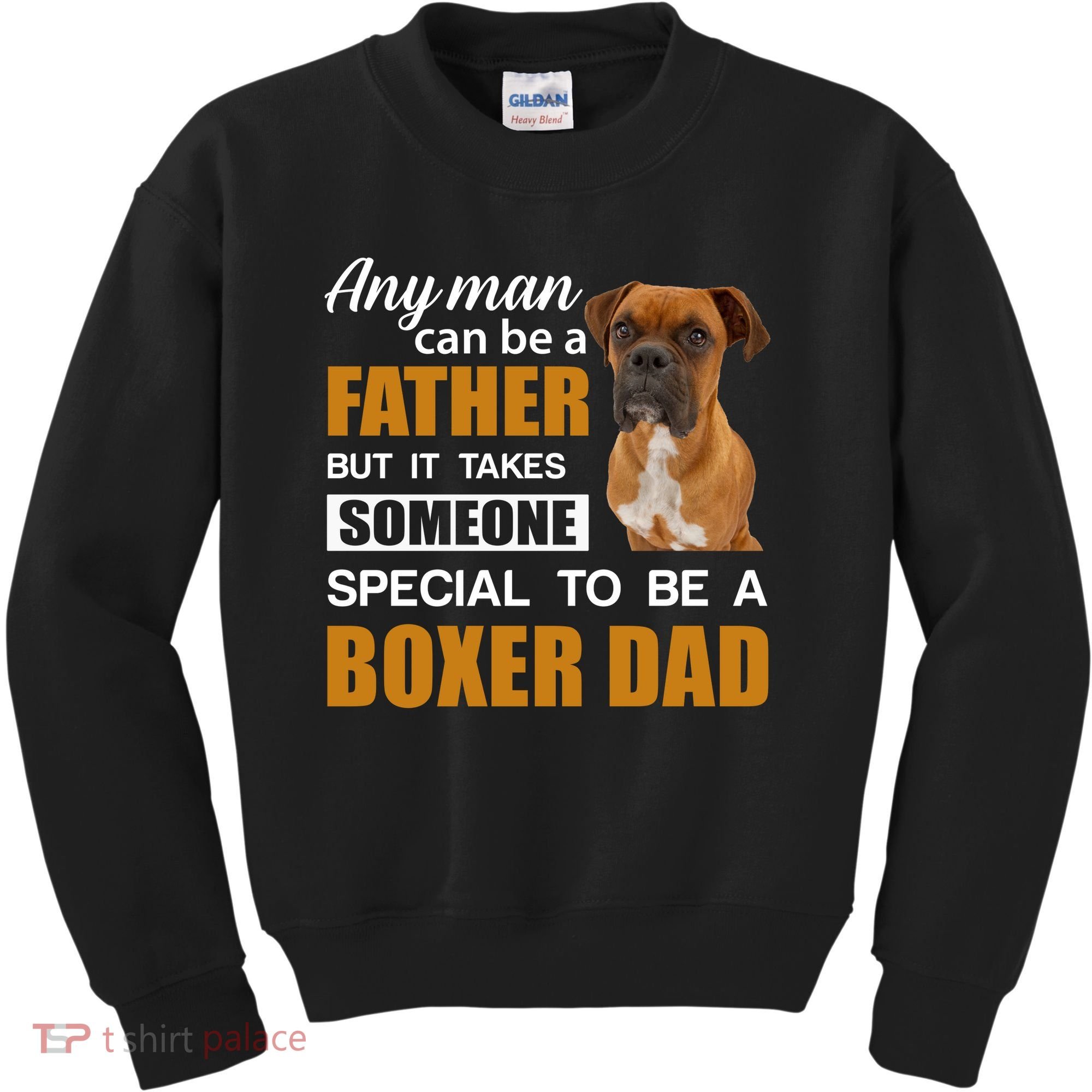 Boxer Dad Dog Lovers Fathers Day Kids Sweatshirt