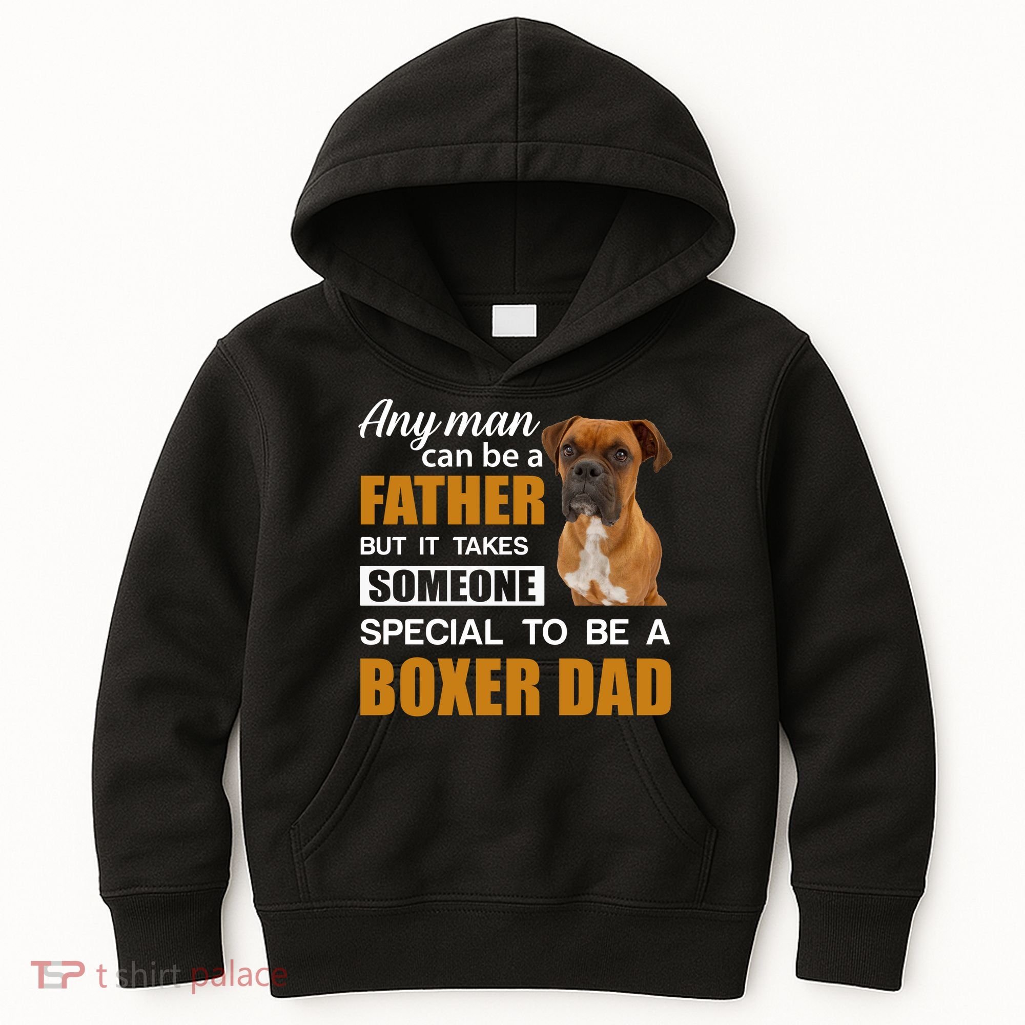 Boxer Dad Dog Lovers Fathers Day Kids Hoodie
