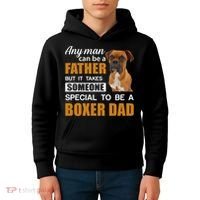 Boxer Dad Dog Lovers Fathers Day Kids Hoodie thumb 4