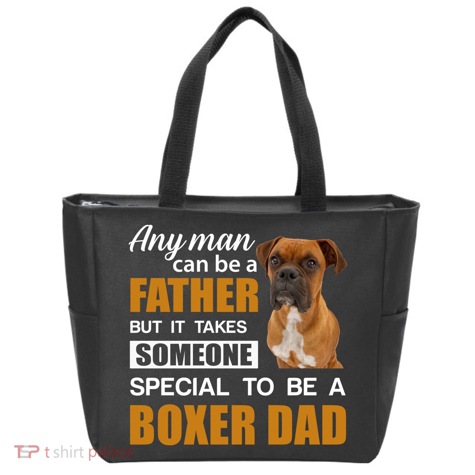 Boxer Dad Dog Lovers Fathers Day Tote Bag