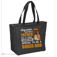 Boxer Dad Dog Lovers Fathers Day Tote Bag thumb 2