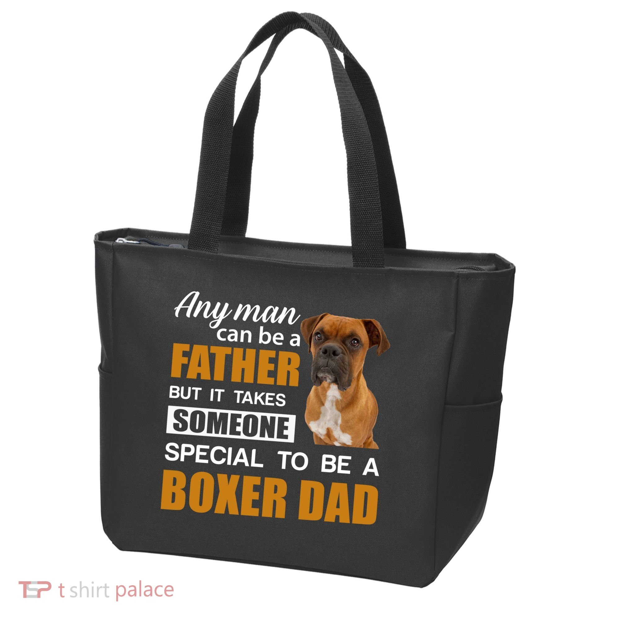 Boxer Dad Dog Lovers Fathers Day Tote Bag