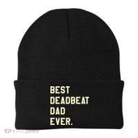 Best Deadbeat Dad Ever Novelty Gag Joke Father Beanie thumb 0