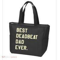 Best Deadbeat Dad Ever Novelty Gag Joke Father Tote Bag thumb 3