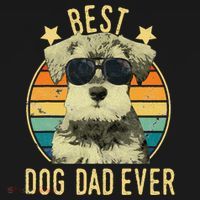 Best Dog Dad Ever Miniature Schnauzer Fathers Day Gift Bucket Hat thumb 4