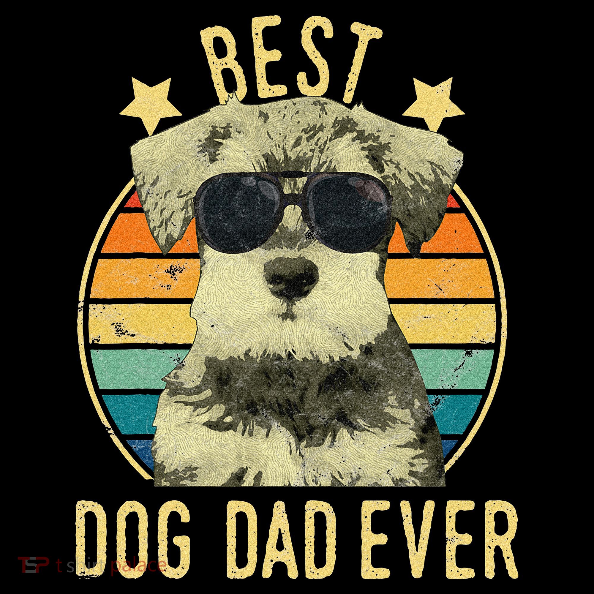 Best Dog Dad Ever Miniature Schnauzer Fathers Day Gift Coffee Mug