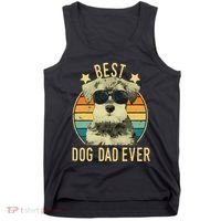 Best Dog Dad Ever Miniature Schnauzer Fathers Day Gift Tank Top thumb 0
