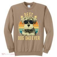 Best Dog Dad Ever Miniature Schnauzer Fathers Day Gift Sweatshirt thumb 0