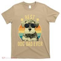 Best Dog Dad Ever Miniature Schnauzer Fathers Day Gift T-Shirt thumb 0