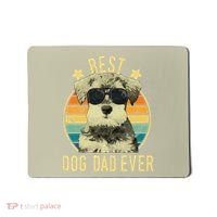 Best Dog Dad Ever Miniature Schnauzer Fathers Day Gift Mousepad thumb 0