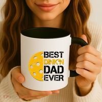 Best Dinkn Dad Ever Pickle Ball Coffee Mug thumb 3
