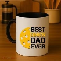 Best Dinkn Dad Ever Pickle Ball Coffee Mug thumb 4