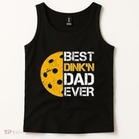 Best Dinkn Dad Ever Pickle Ball Tank Top thumb 2