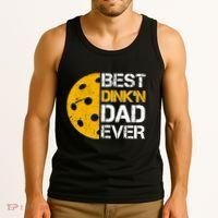 Best Dinkn Dad Ever Pickle Ball Tank Top thumb 3