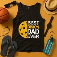 Best Dinkn Dad Ever Pickle Ball Tank Top thumb 4