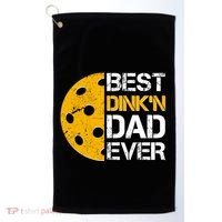 Best Dinkn Dad Ever Pickle Ball Golf Towel thumb 0