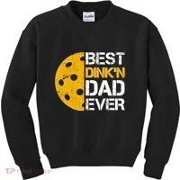 Best Dinkn Dad Ever Pickle Ball Kids Sweatshirt thumb 0