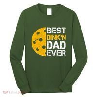 Best Dinkn Dad Ever Pickle Ball Long Sleeve Shirt thumb 0