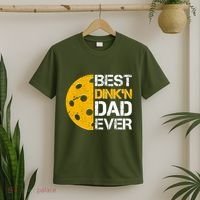 Best Dinkn Dad Ever Pickle Ball T-Shirt thumb 2