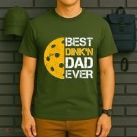 Best Dinkn Dad Ever Pickle Ball T-Shirt thumb 6