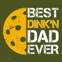 Best Dinkn Dad Ever Pickle Ball Mousepad thumb 1