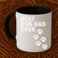 Best Dog Dad Ever Present For Fathers Day Coffee Mug thumb 2