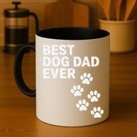 Best Dog Dad Ever Present For Fathers Day Coffee Mug thumb 4