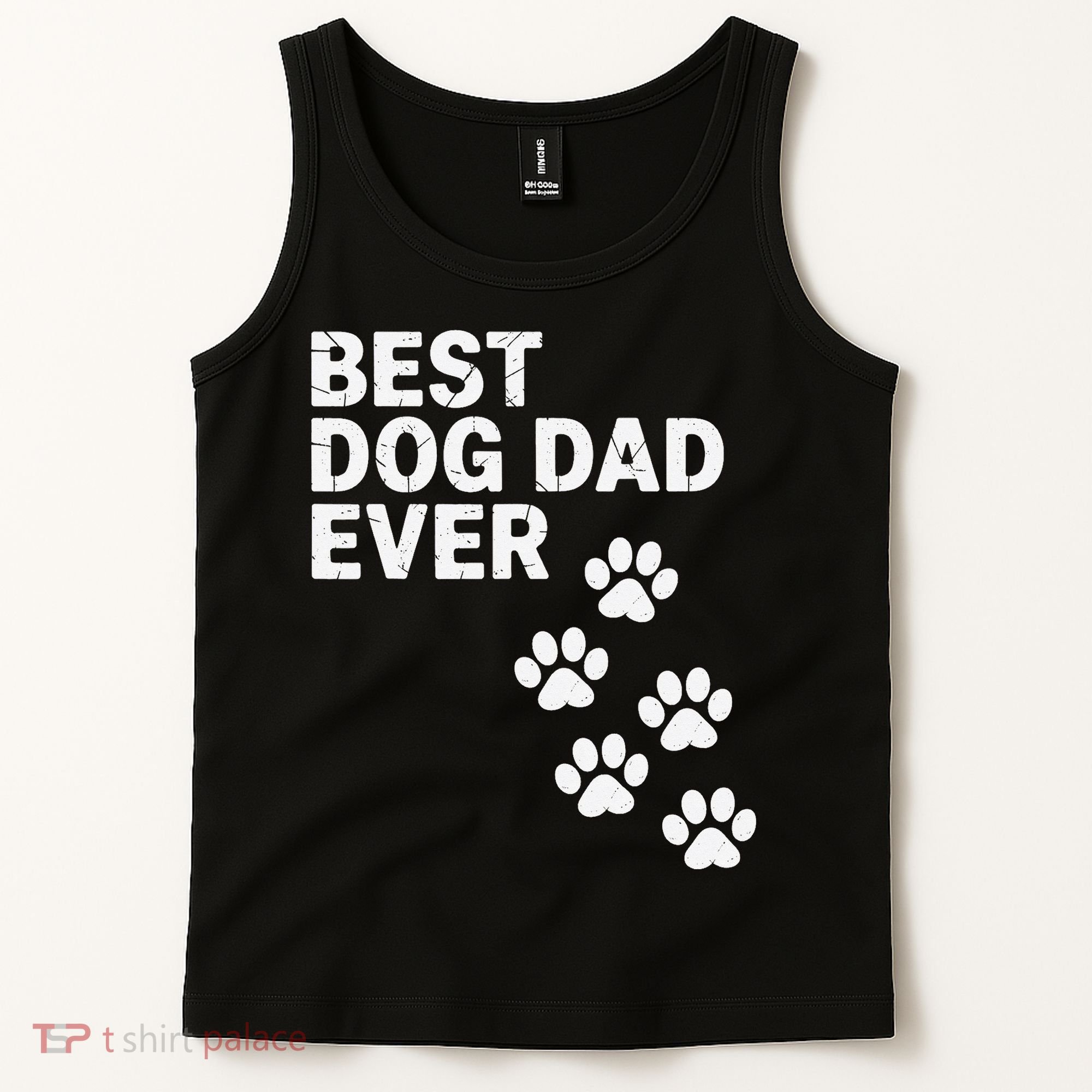 Best Dog Dad Ever Present For Fathers Day Tank Top