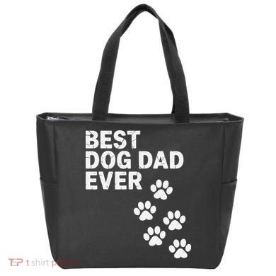 Best Dog Dad Ever Present For Fathers Day Tote Bag