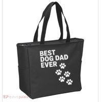 Best Dog Dad Ever Present For Fathers Day Tote Bag thumb 2