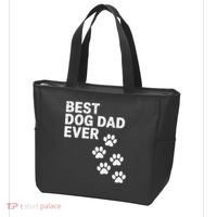 Best Dog Dad Ever Present For Fathers Day Tote Bag thumb 3