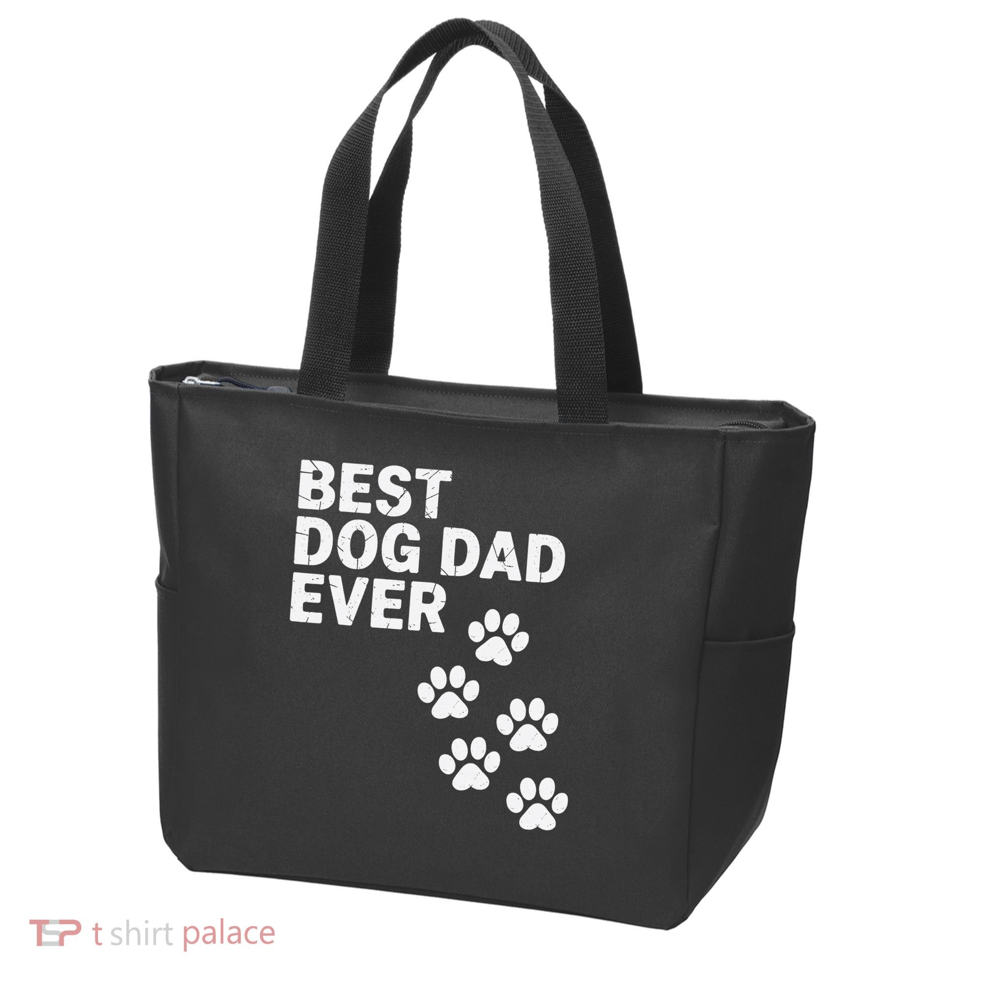 Best Dog Dad Ever Present For Fathers Day Tote Bag