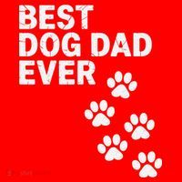 Best Dog Dad Ever Present For Fathers Day Santa Hat thumb 1
