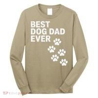 Best Dog Dad Ever Present For Fathers Day Long Sleeve Shirt thumb 0