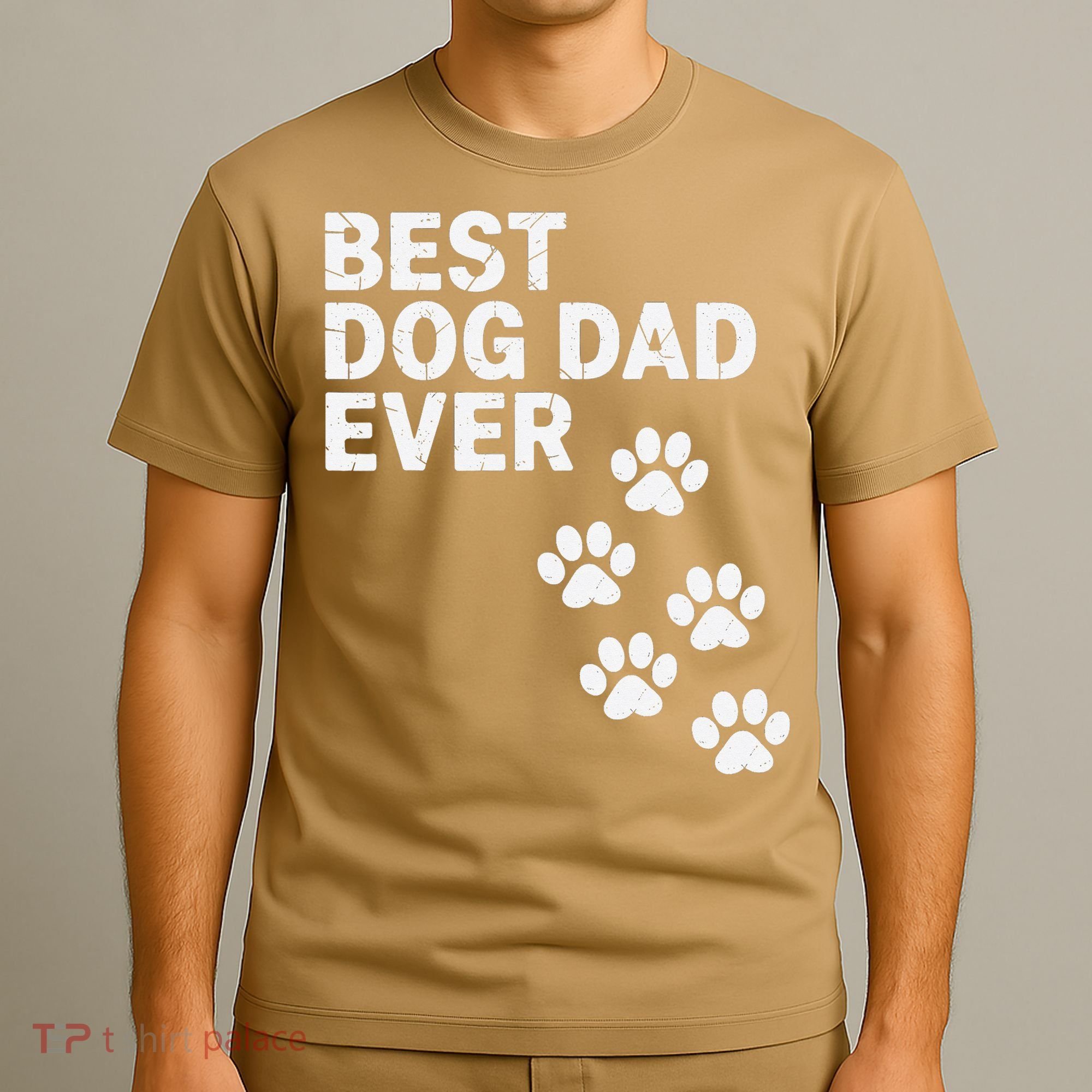 Best Dog Dad Ever Present For Fathers Day T-Shirt
