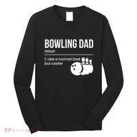 Bowling Dad Definition Gift Long Sleeve Shirt thumb 0