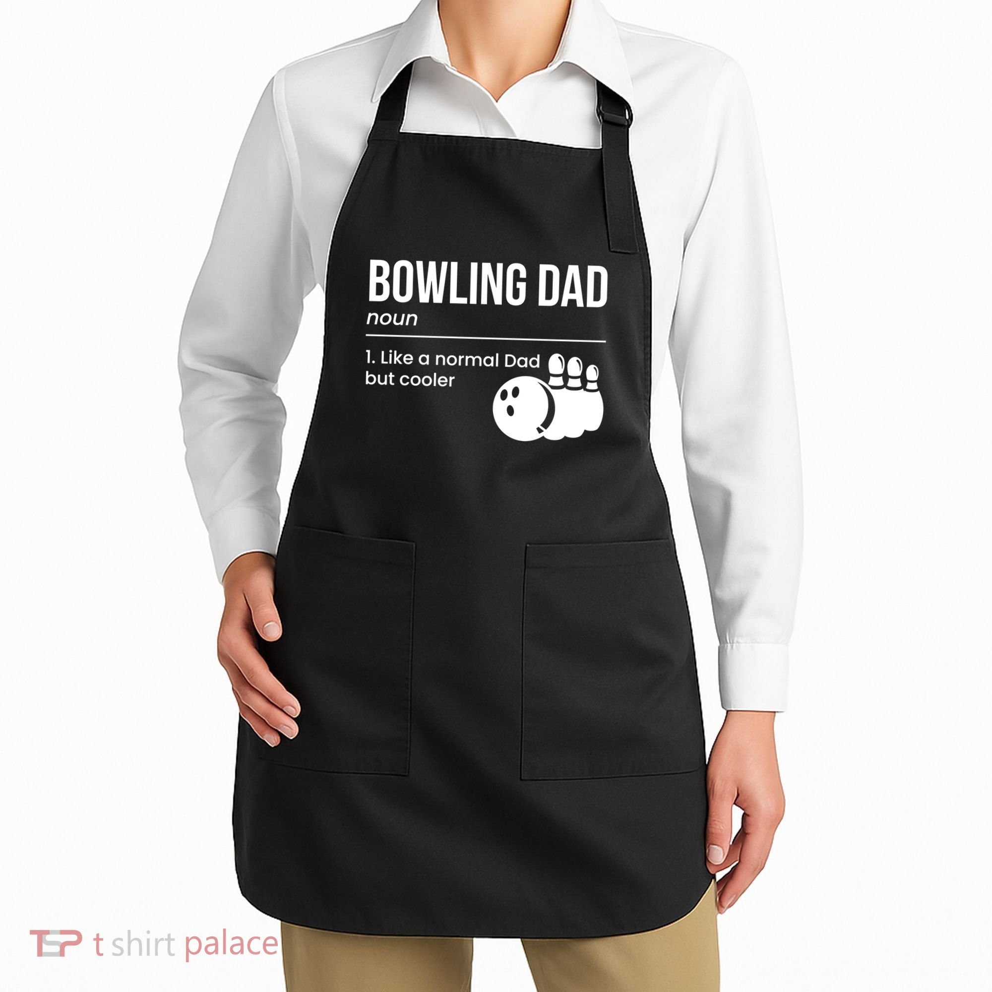 Bowling Dad Definition Gift Apron