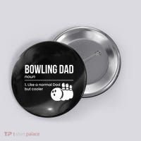 Bowling Dad Definition Gift Button thumb 0