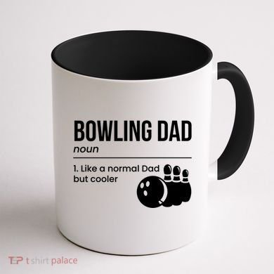 Bowling Dad Definition Gift Coffee Mug back