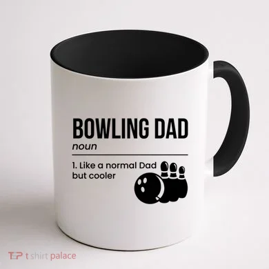 Bowling Dad Definition Gift Coffee Mug back