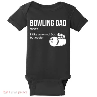 Bowling Dad Definition Gift Baby Bodysuit
