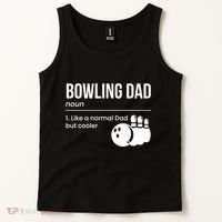 Bowling Dad Definition Gift Tank Top thumb 2