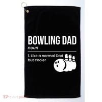 Bowling Dad Definition Gift Golf Towel thumb 0
