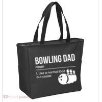 Bowling Dad Definition Gift Tote Bag thumb 2